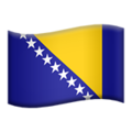 Bosnia and Herzegovina emoji apple
