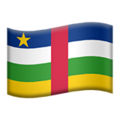 Central African Republic emoji apple