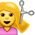 Haircut emoji apple