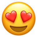Heart-Eyes emoji apple