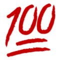 100% emoji apple
