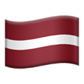 Latvia emoji apple