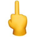 Middle Finger emoji apple
