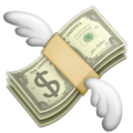 Money Wings apple emoji
