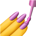 Nail Polish emoji apple