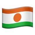 Niger emoji apple