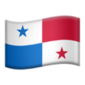 Panama emoji apple