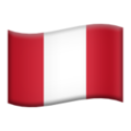 Peru emoji apple