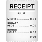 Receipt Emoji Apple