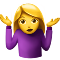 Shrug emoji apple