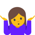 Shrug emoji google