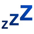 Sleeping emoji apple