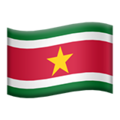 Suriname emoji apple