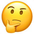 Thinking Face Emoji Apple